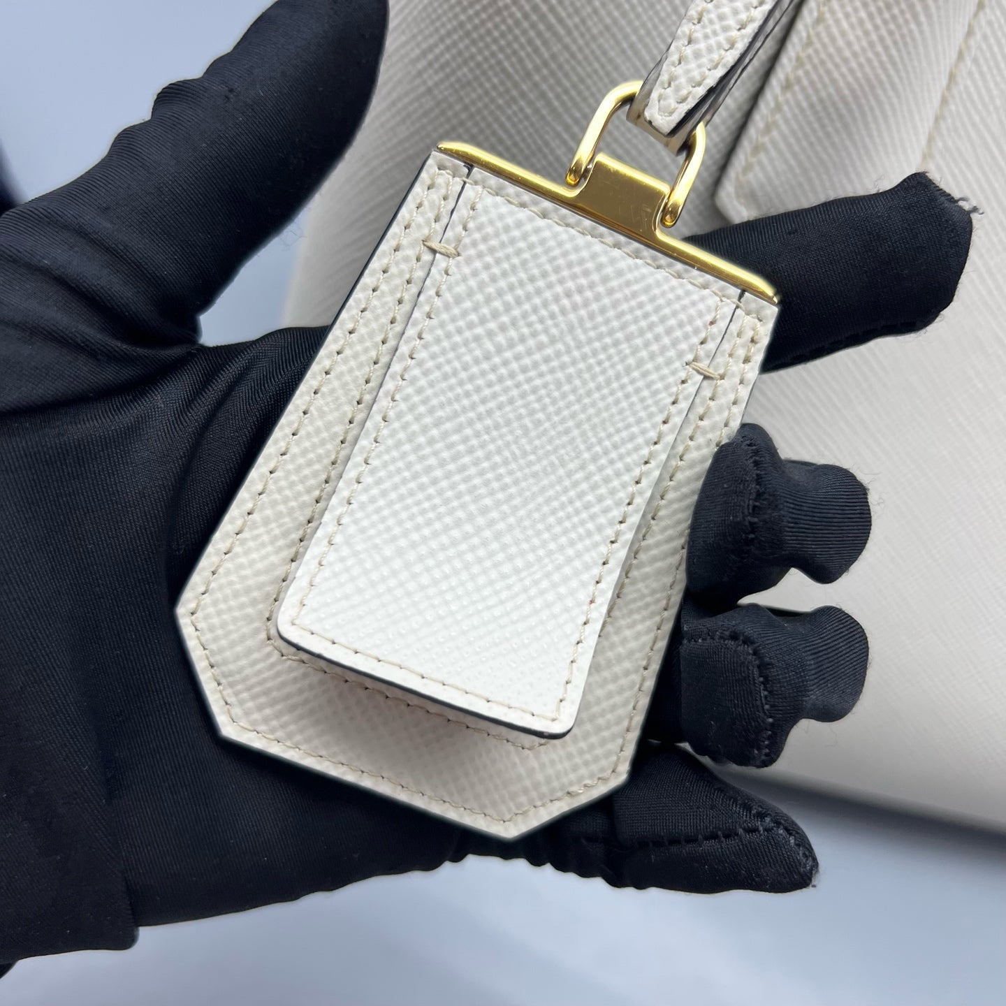 Prada - Double - Leather - White - (medium)