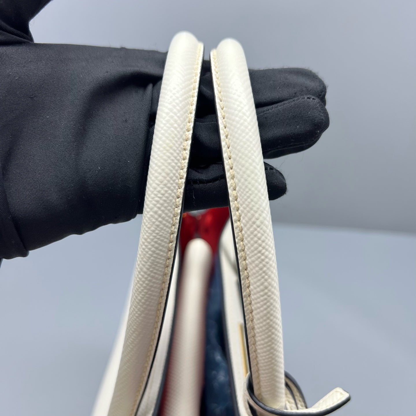 Prada - Double - Leather - White - (medium)