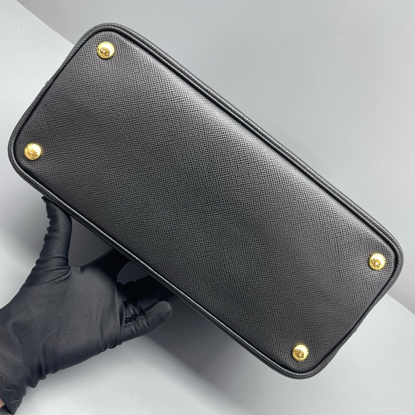 Prada - Double Tote Bag - Saffiano leather - Black - (Medium)