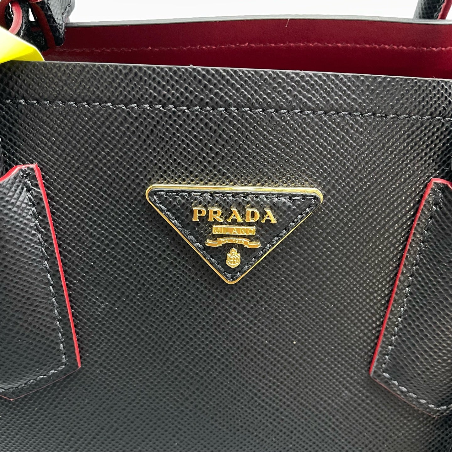 Prada - Double Tote Bag - Saffiano leather - Black - (Medium)