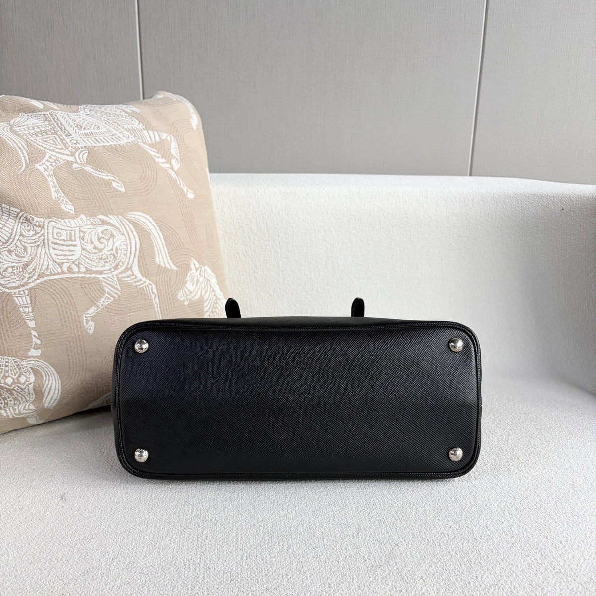 Prada - Double Tote - Leather - Black - (medium)
