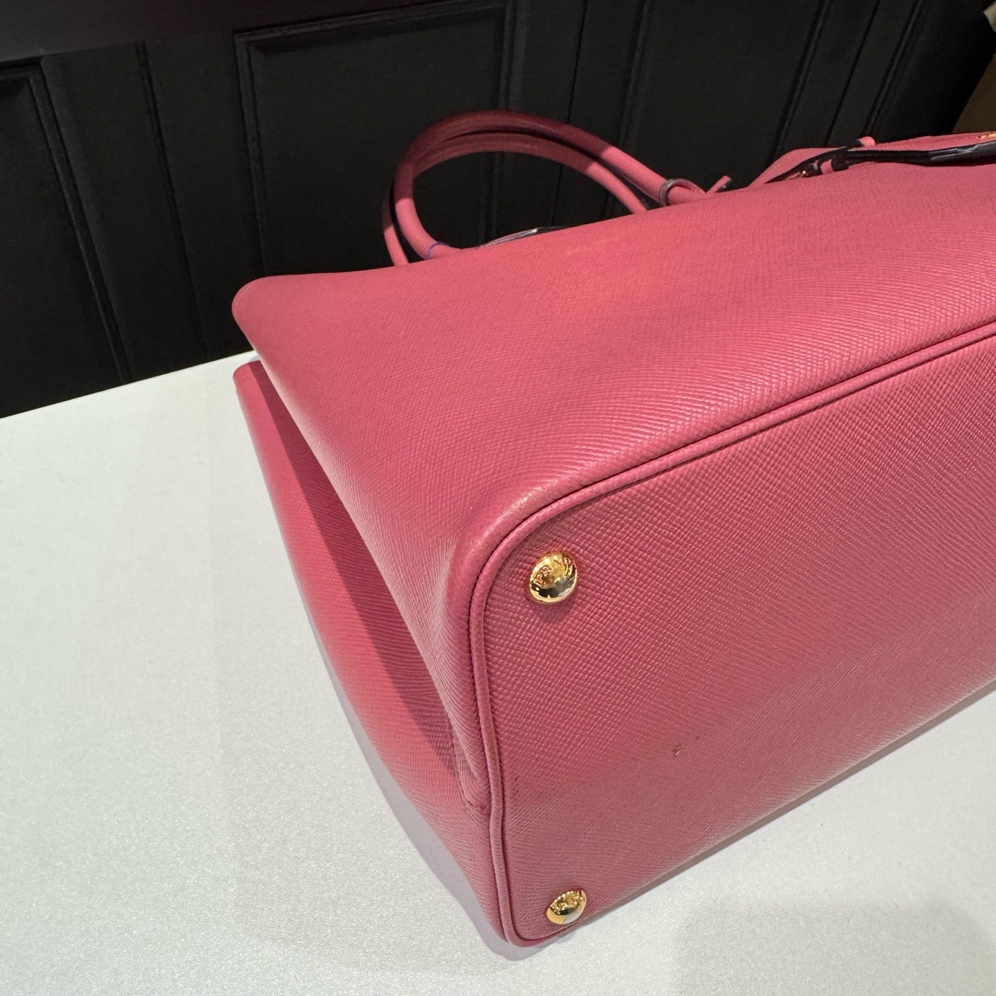 Prada - Double Tote - Leather - Pink - (35cm)