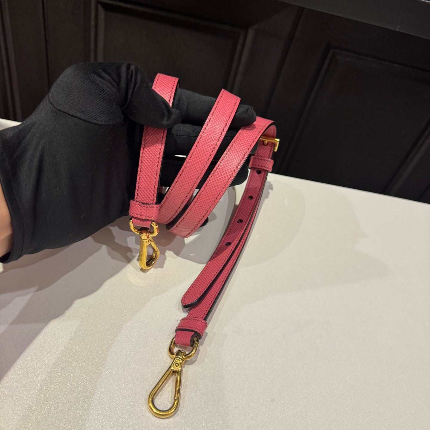 Prada - Double Tote - Leather - Pink - (35cm)