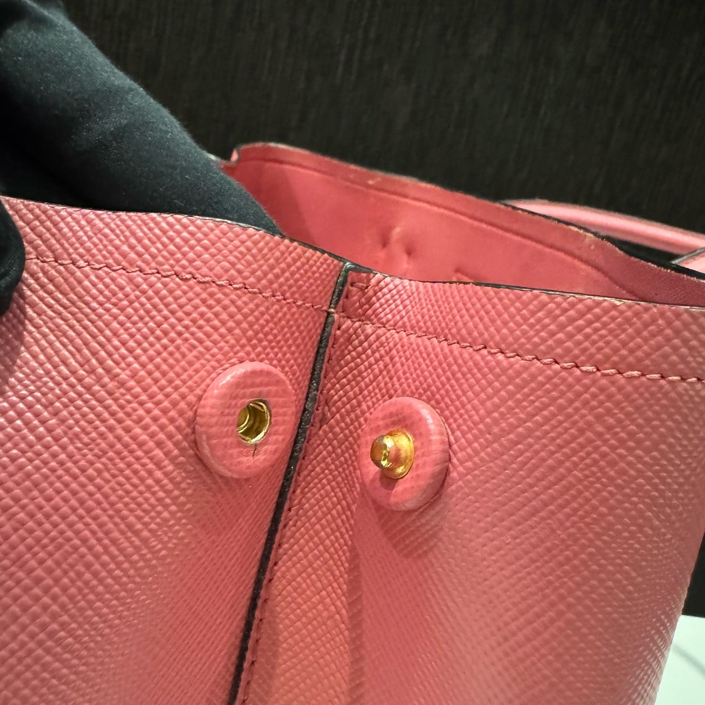 Prada - Double Tote - Leather - Pink - (35cm)