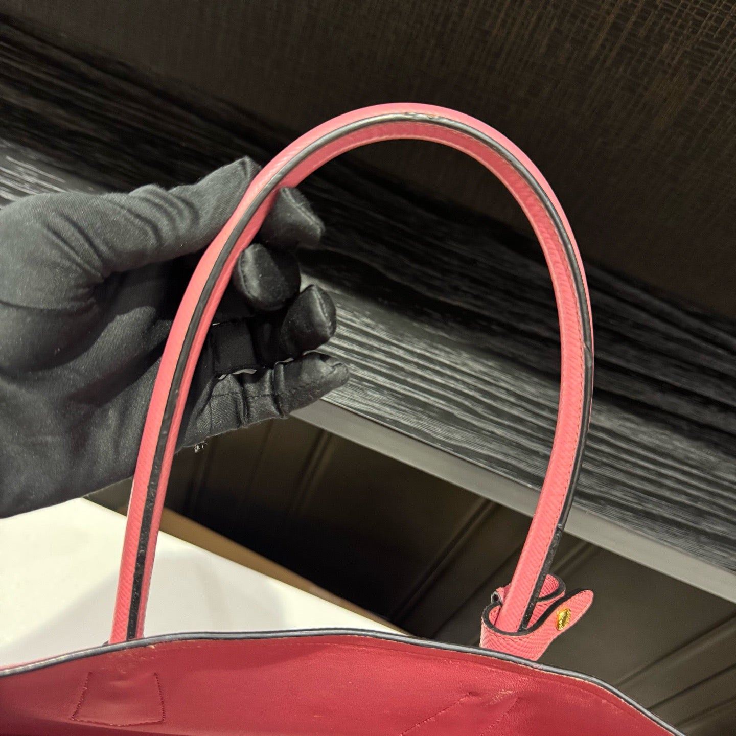 Prada - Double Tote - Leather - Pink - (35cm)