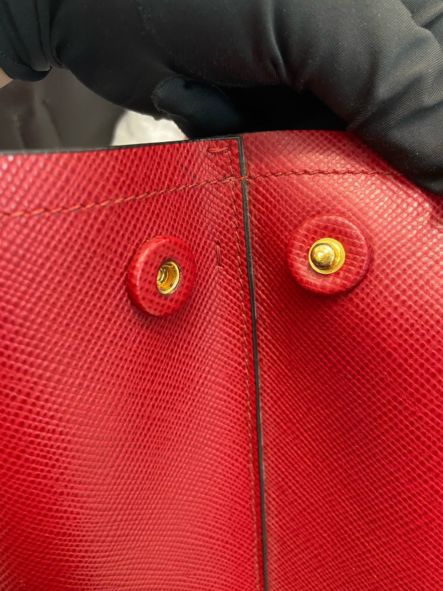 Prada - Double Tote - Leather - Red - (large)
