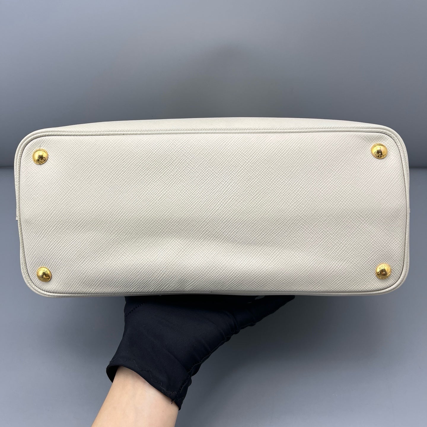 Prada - Double Tote - Leather - White - (medium)