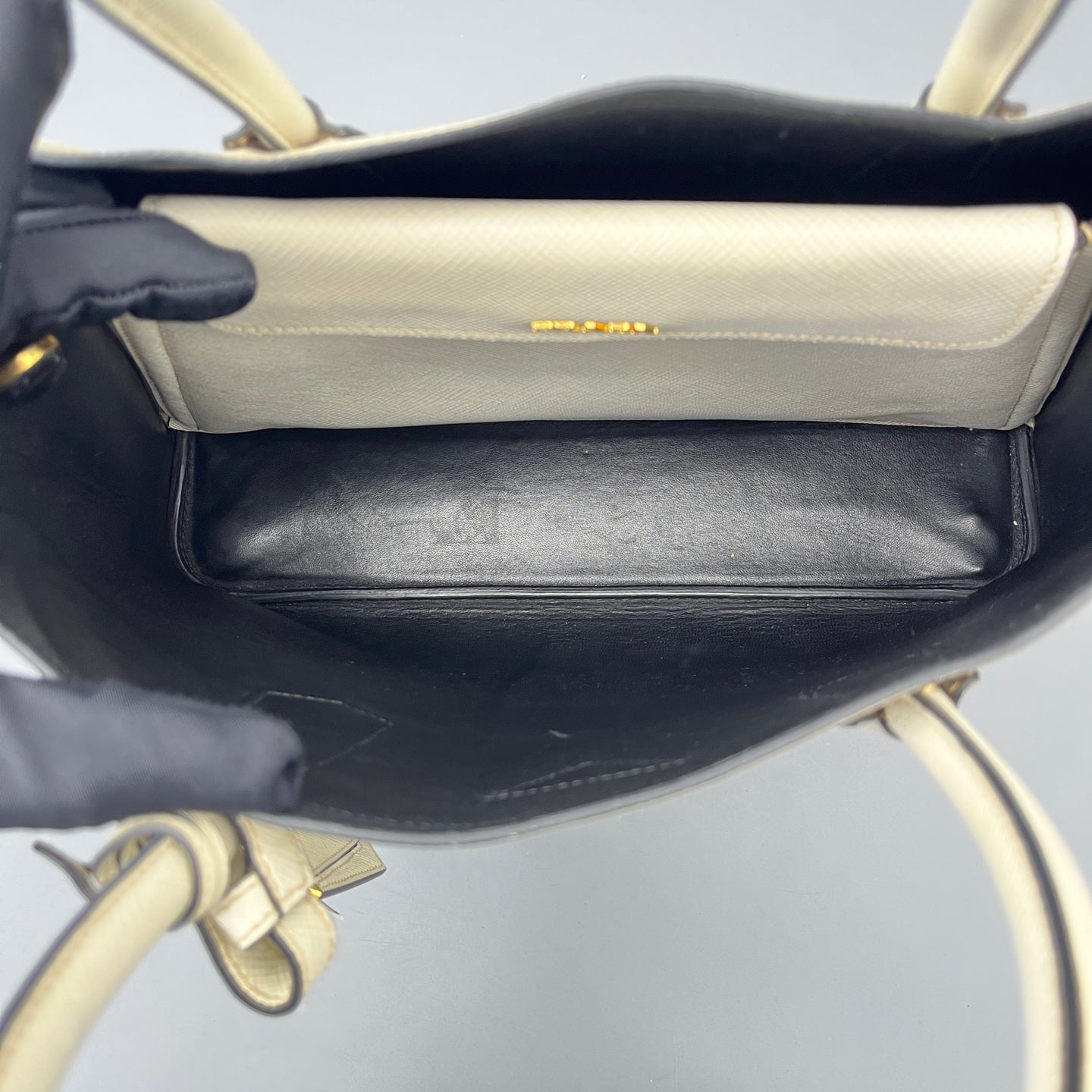 Prada - Double Tote - Leather - White - (medium)