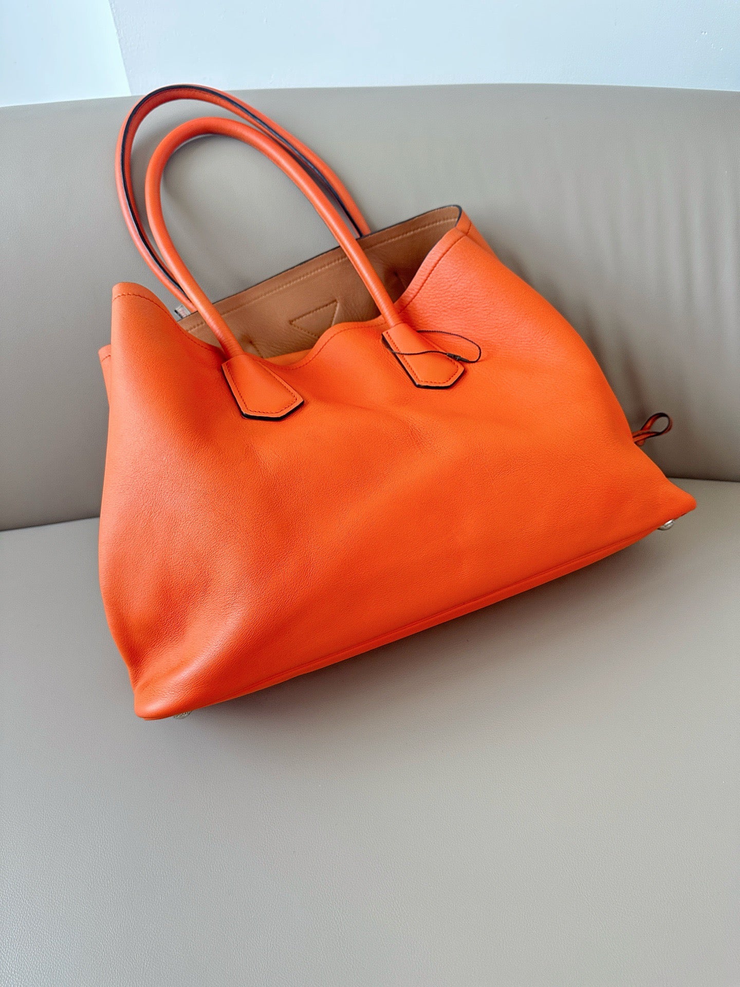 Prada - Doublebag - Leather - Orange - (Other)