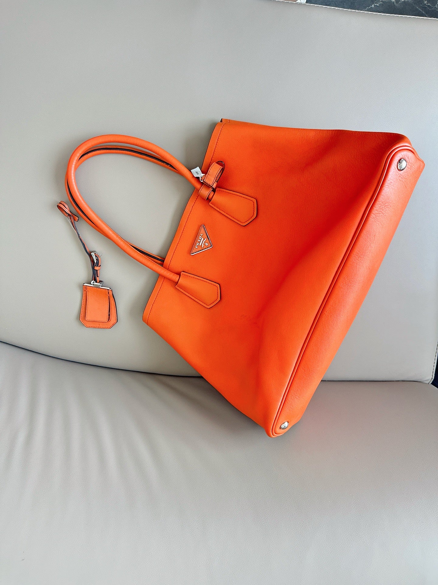 Prada - Doublebag - Leather - Orange - (Other)