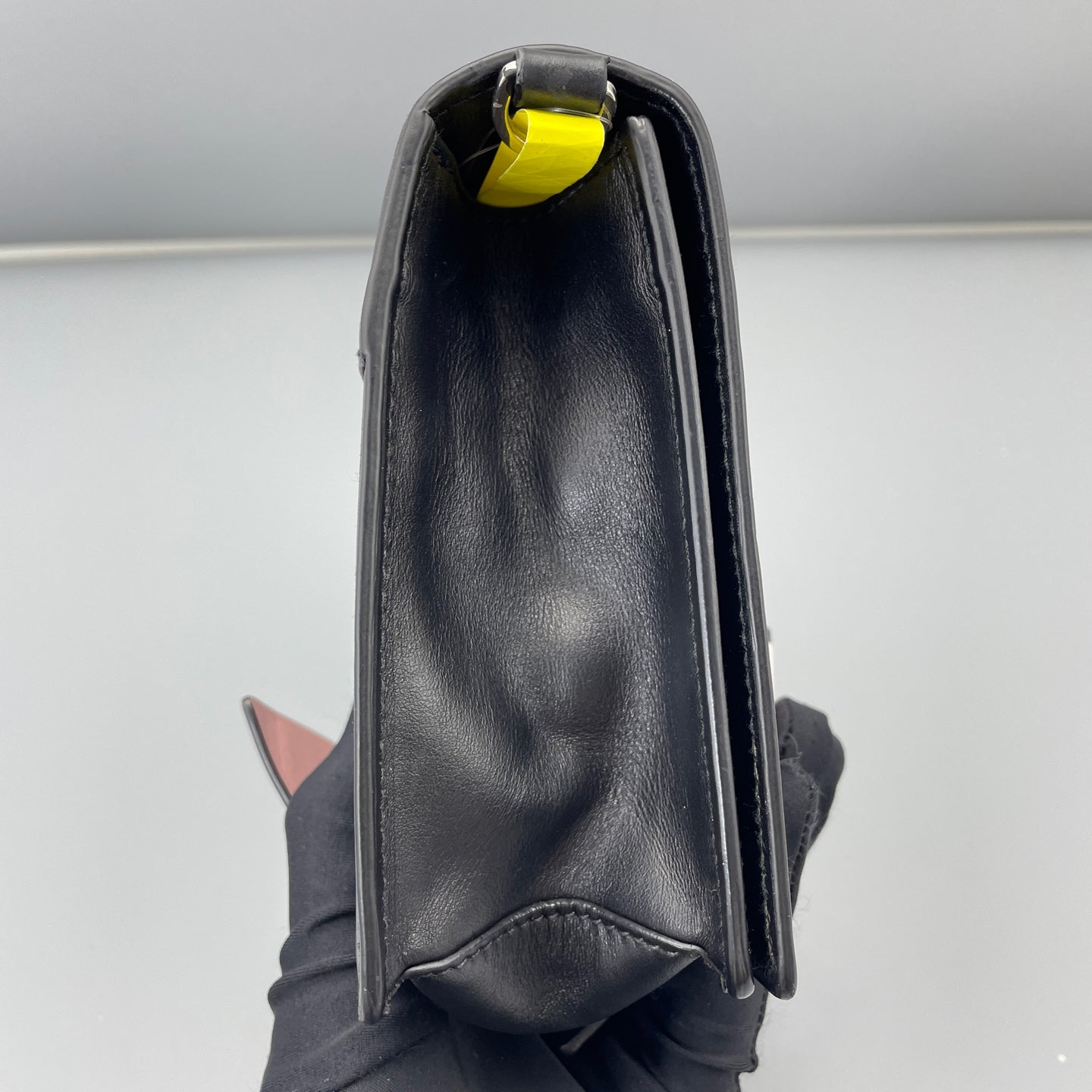 Prada - Etiquette Shoulder Bag - Leather - Black - (mini)