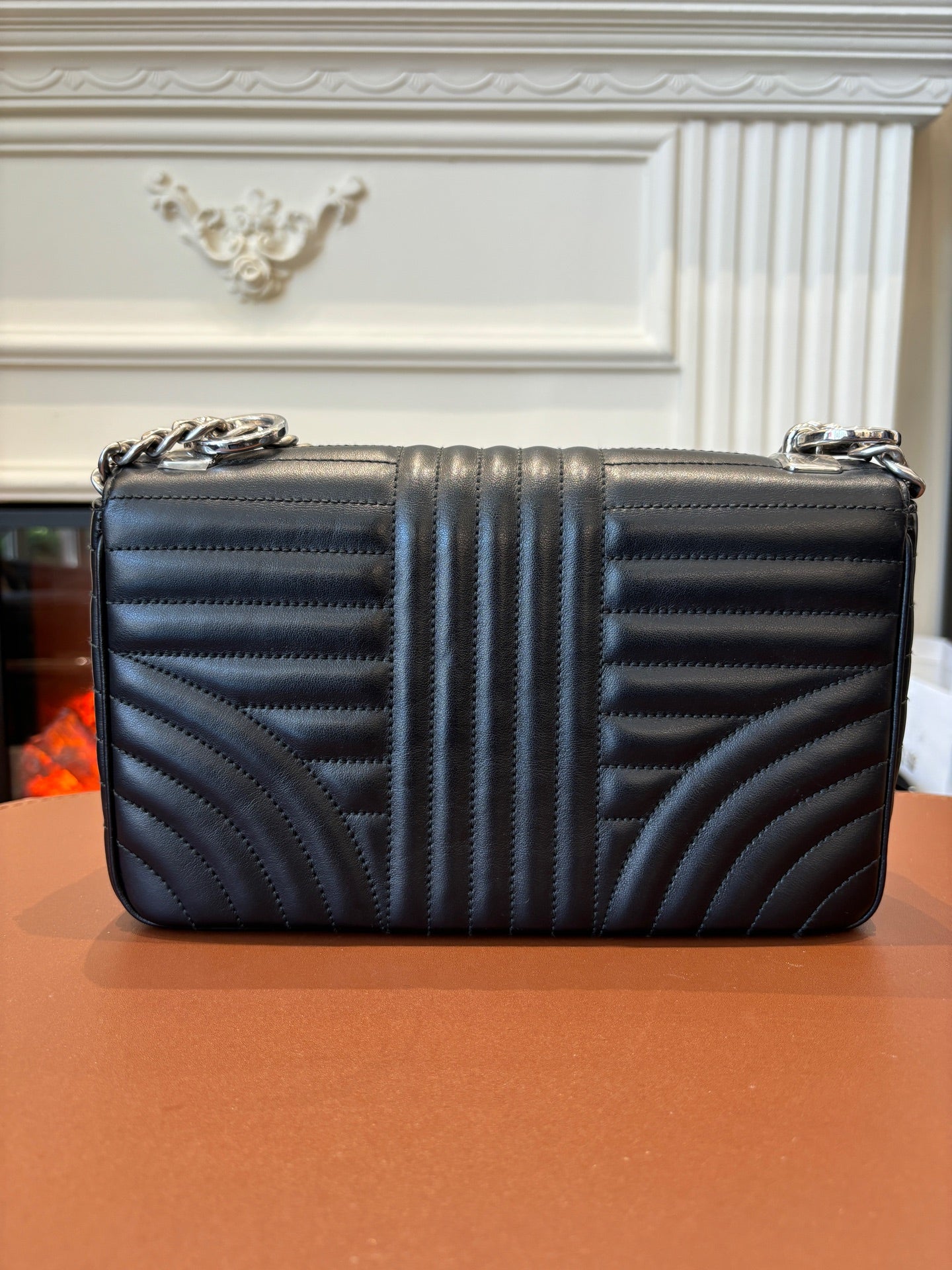 Prada - Flap Shoulder Bag - Leather - Black - (Other)