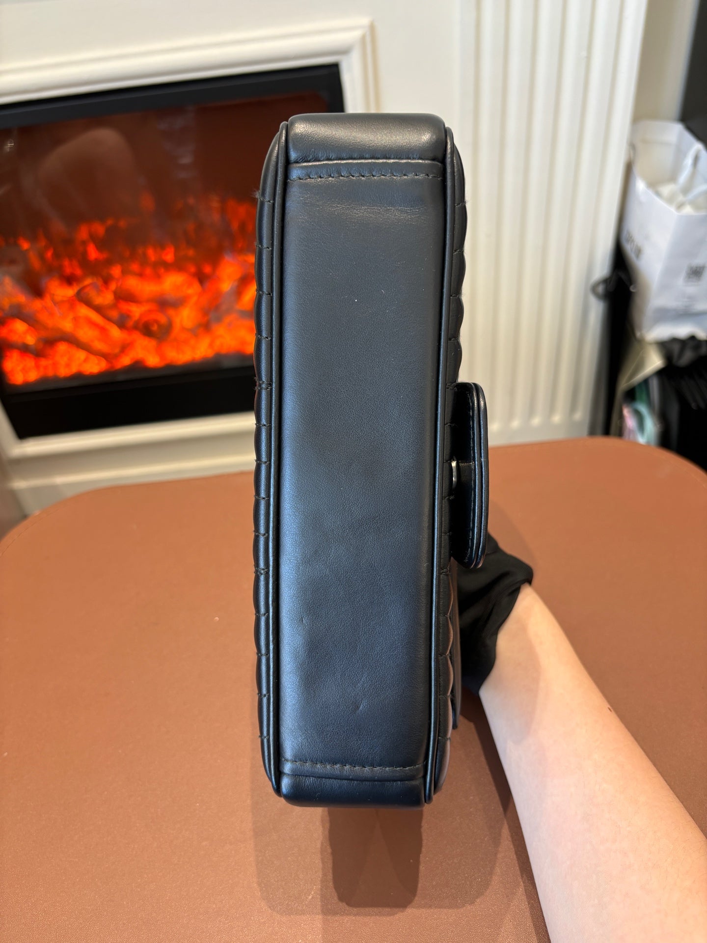 Prada - Flap Shoulder Bag - Leather - Black - (Other)