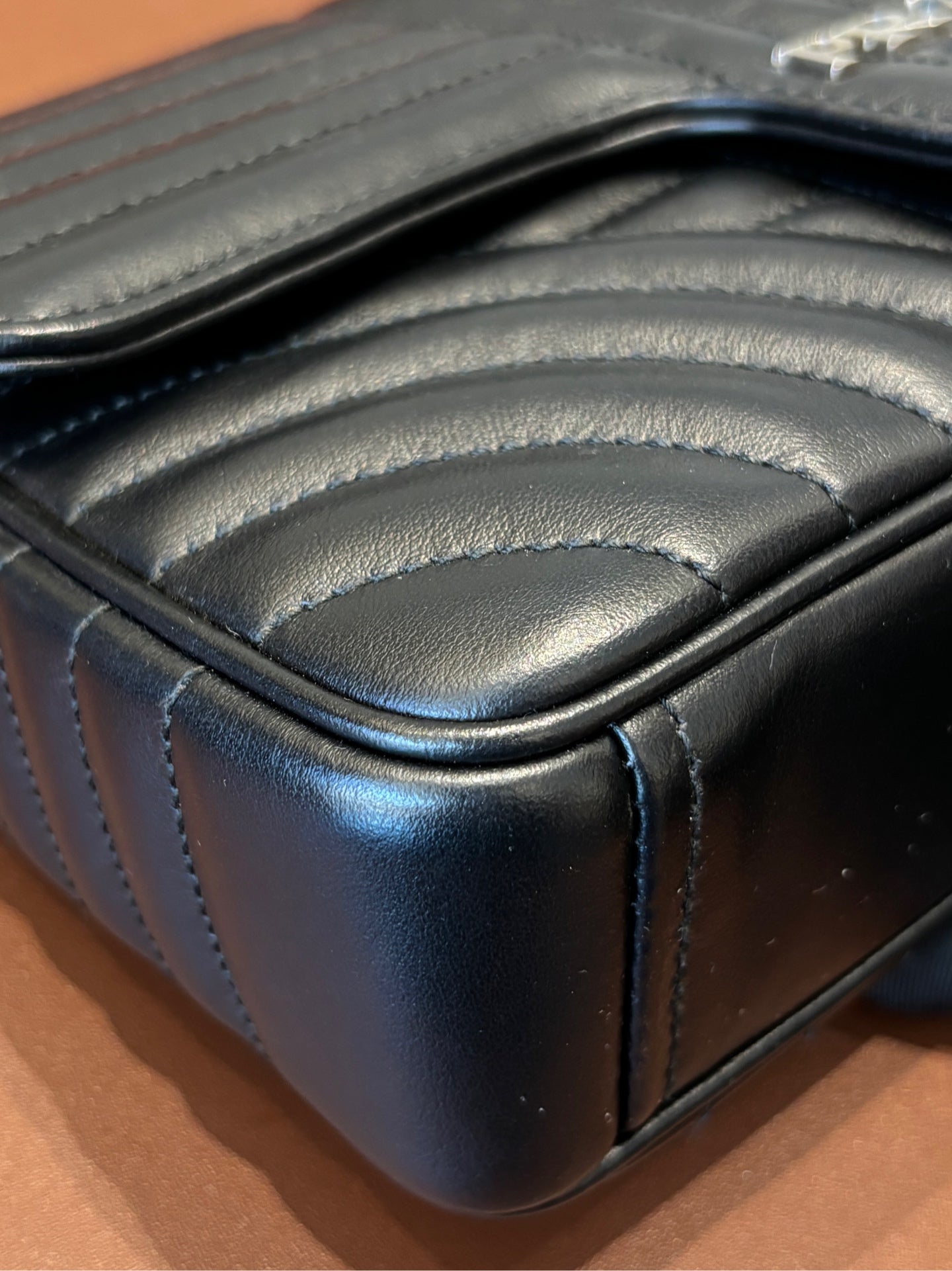 Prada - Flap Shoulder Bag - Leather - Black - (Other)