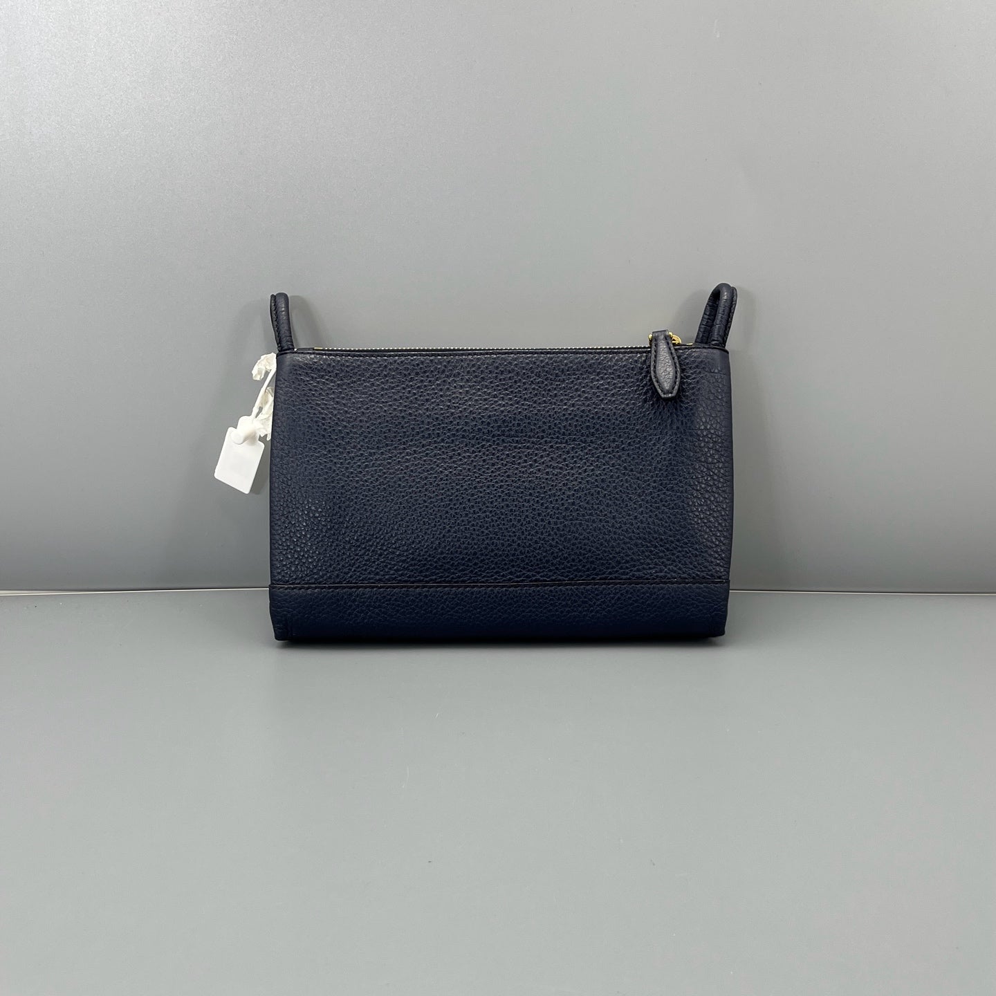 Prada - Flap Shoulder Crossbody Bag - Leather - Navy - (small)