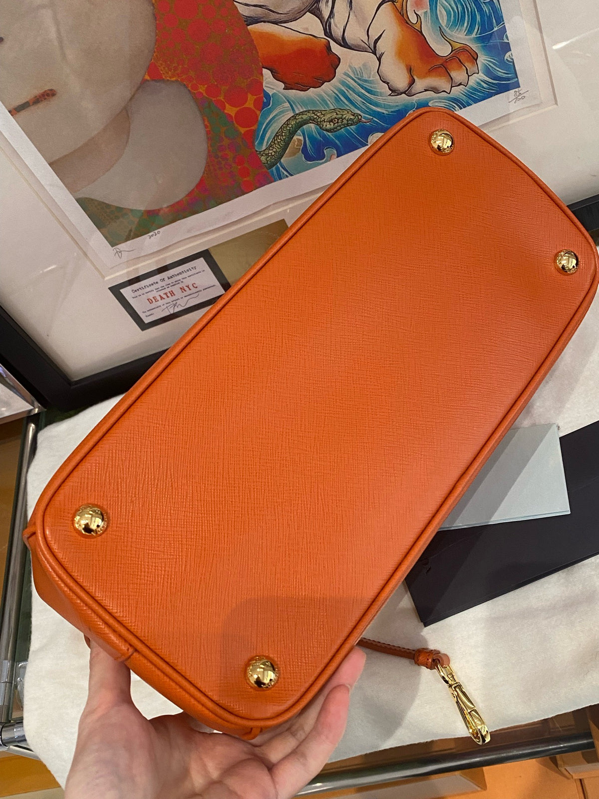 Prada - Galleria Bag - Leather - Orange - (medium)