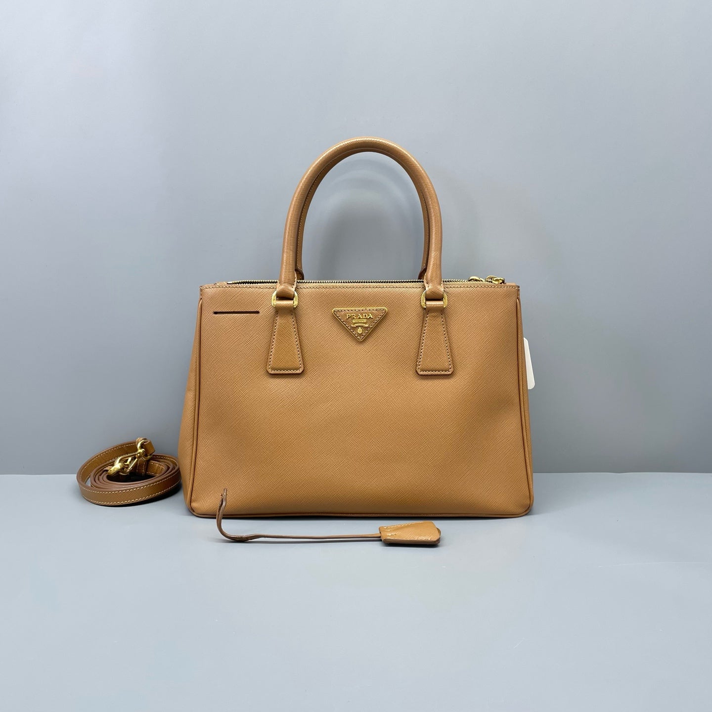 Prada - Galleria Bag - Saffiano leather - Camel - (Small)