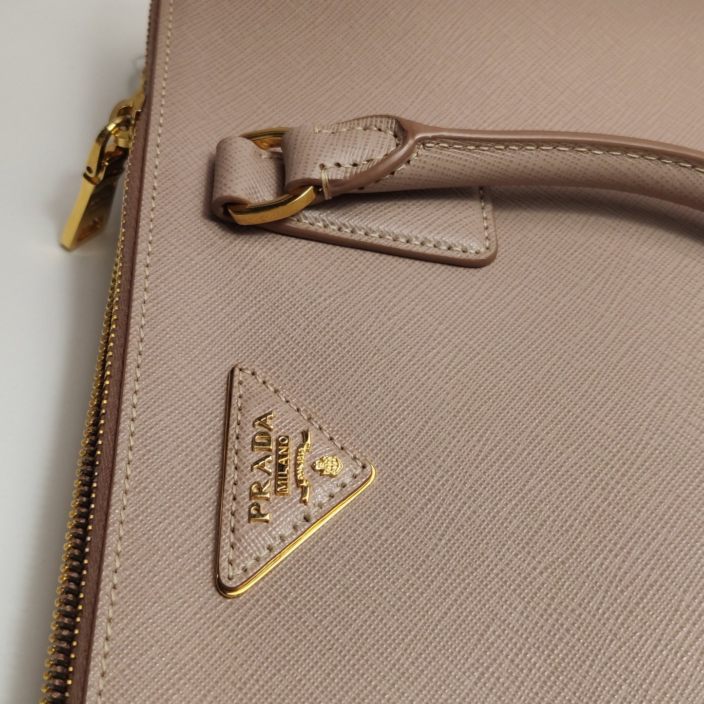Prada - Galleria - Leather - Beige - (Large)