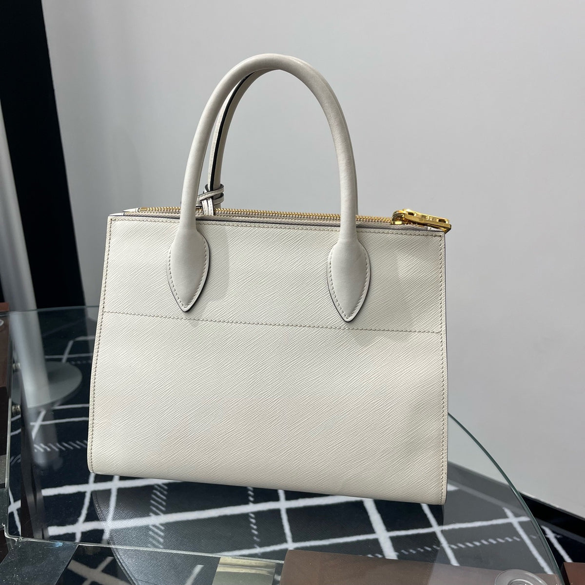 Prada - Galleria - Leather - Beige - (small)