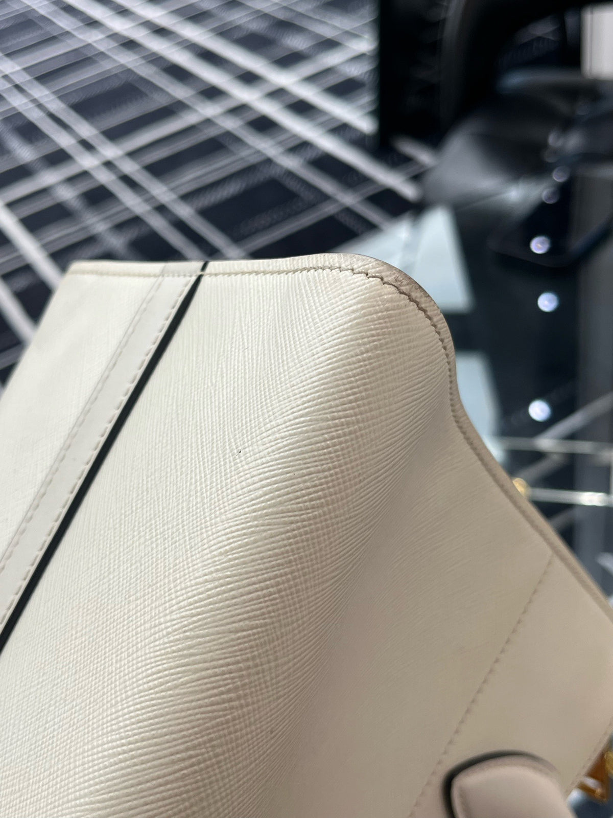 Prada - Galleria - Leather - Beige - (small)