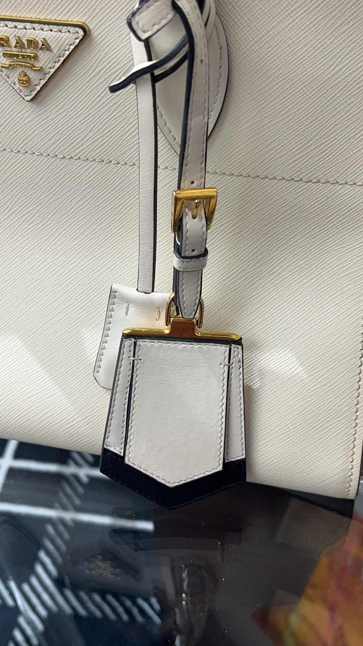 Prada - Galleria - Leather - Beige - (small)