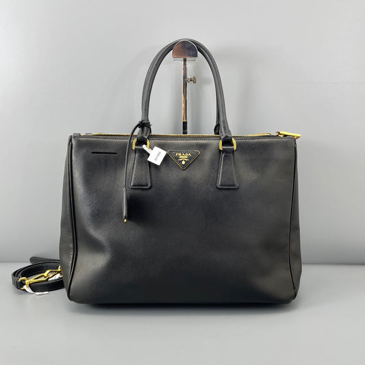 Prada - Galleria - Leather - Black - (Large)