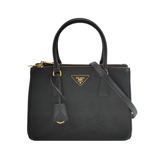 Prada - Galleria - Leather - Black - (Medium)