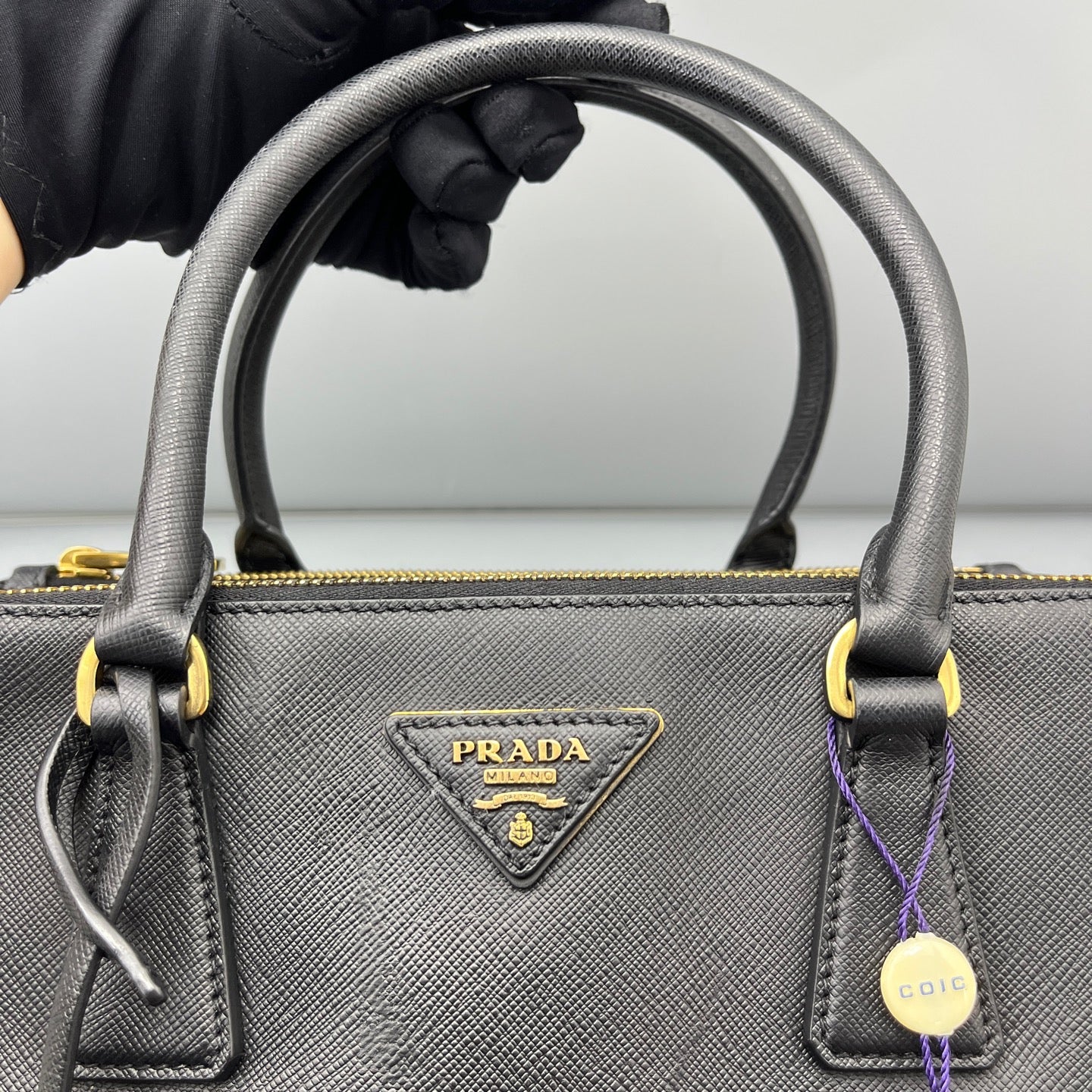Prada - Galleria - Leather - Black - (Medium)
