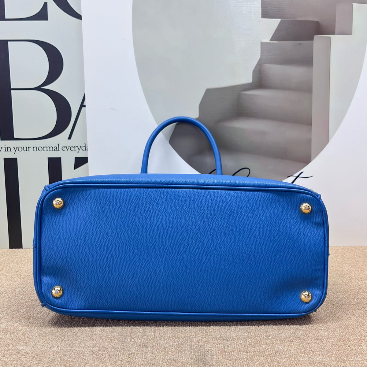 Prada - Galleria - Leather - Blue - (medium)