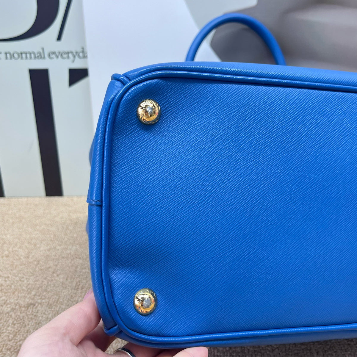 Prada - Galleria - Leather - Blue - (medium)