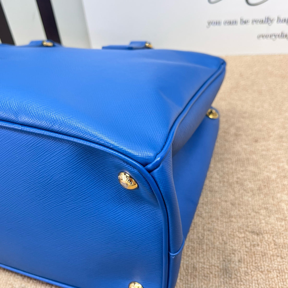 Prada - Galleria - Leather - Blue - (medium)