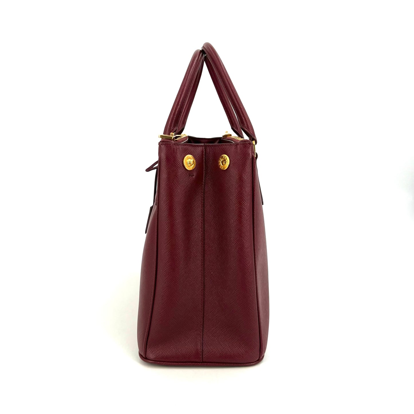 Prada - Galleria - Leather - Burgundy - (medium)