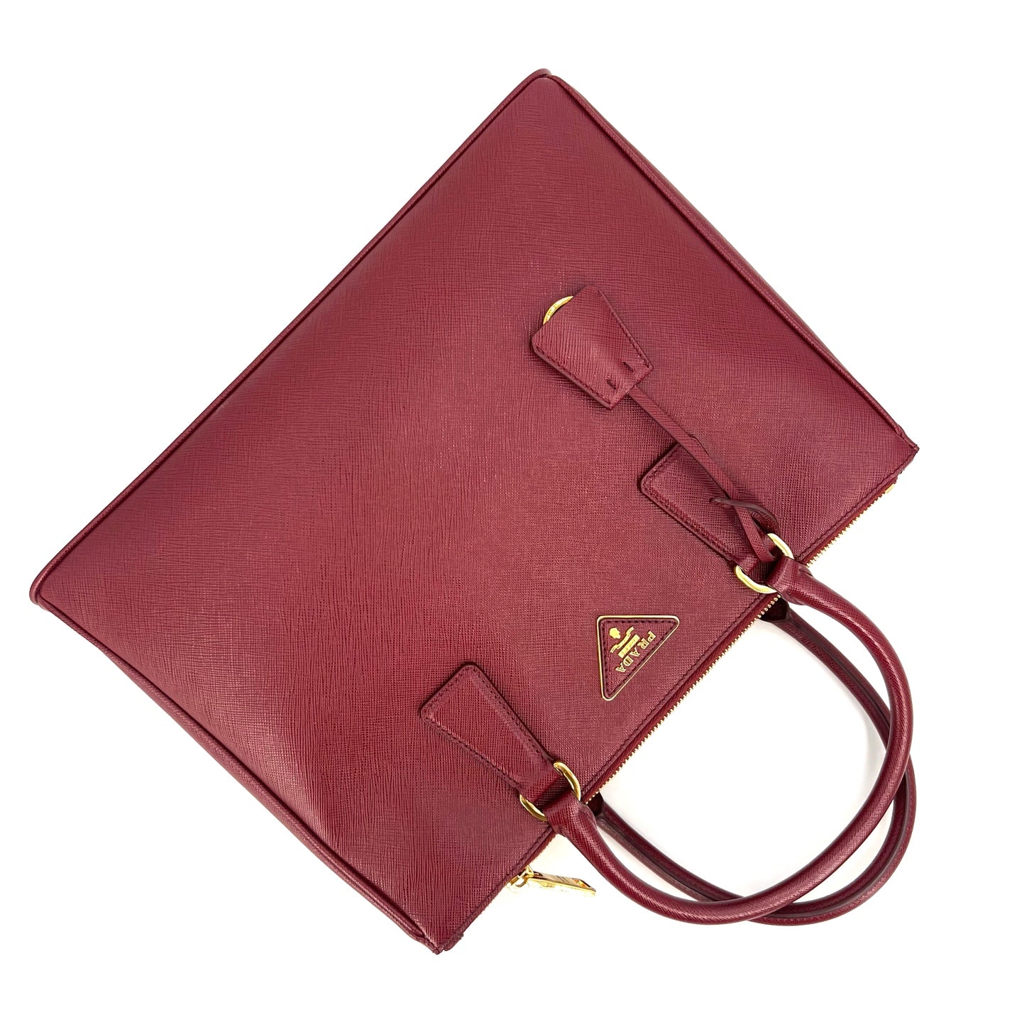 Prada - Galleria - Leather - Burgundy - (medium)