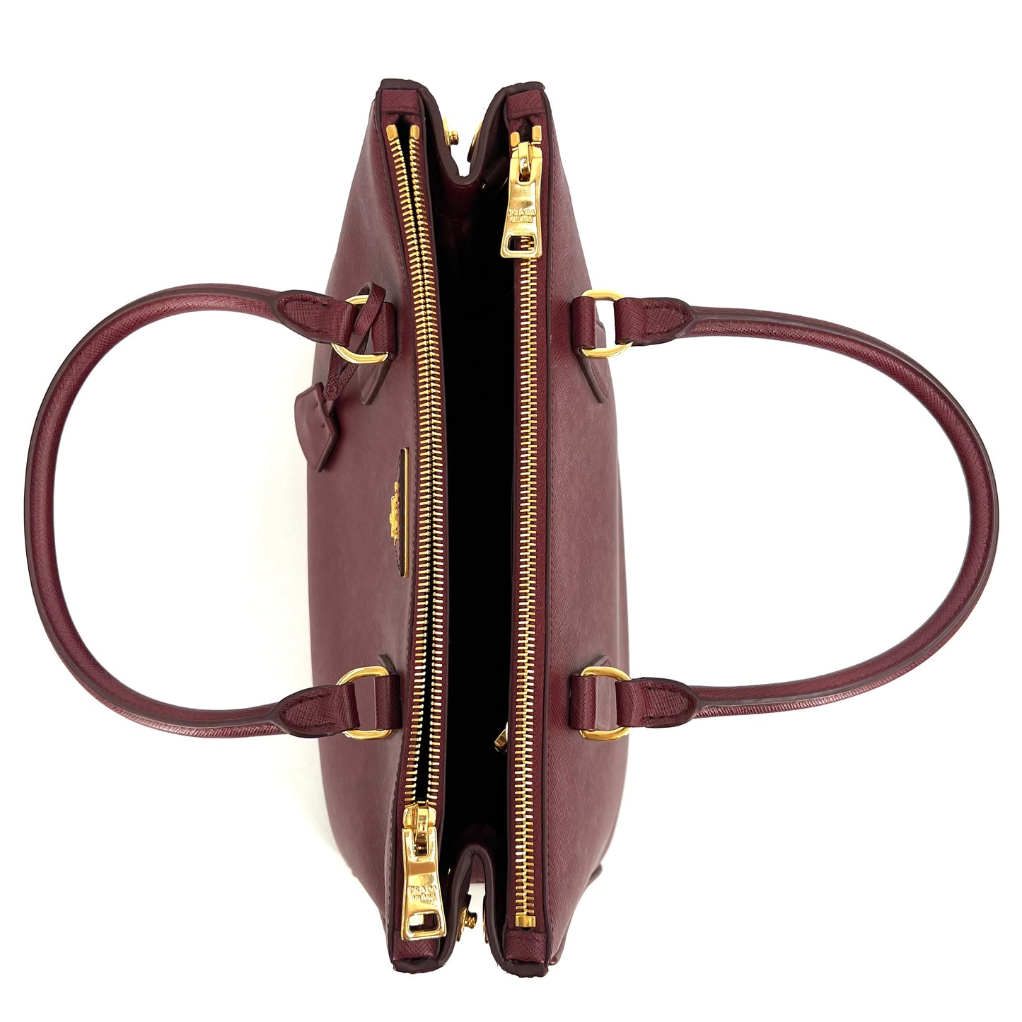 Prada - Galleria - Leather - Burgundy - (medium)