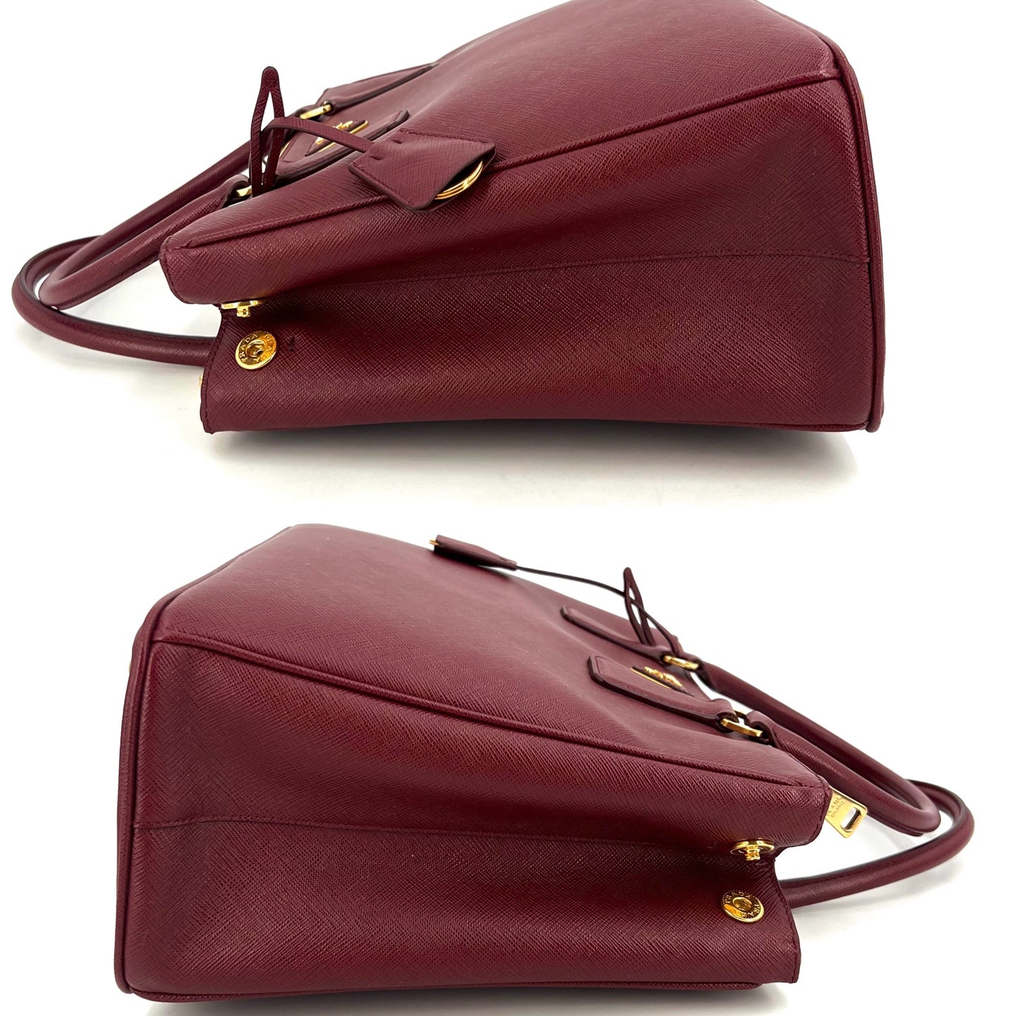 Prada - Galleria - Leather - Burgundy - (medium)
