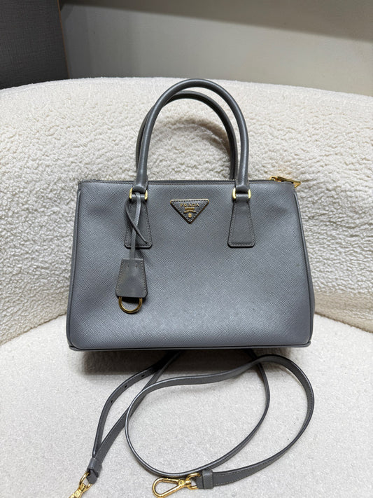 Prada - Galleria - Leather - Grey - (Medium)