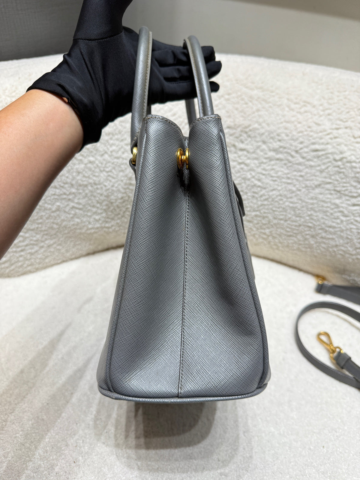 Prada - Galleria - Leather - Grey - (Medium)