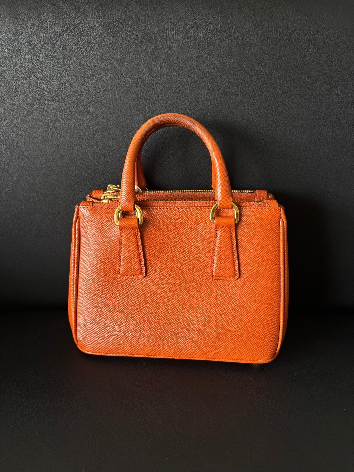 Prada - Galleria - Leather - Orange - (mini)