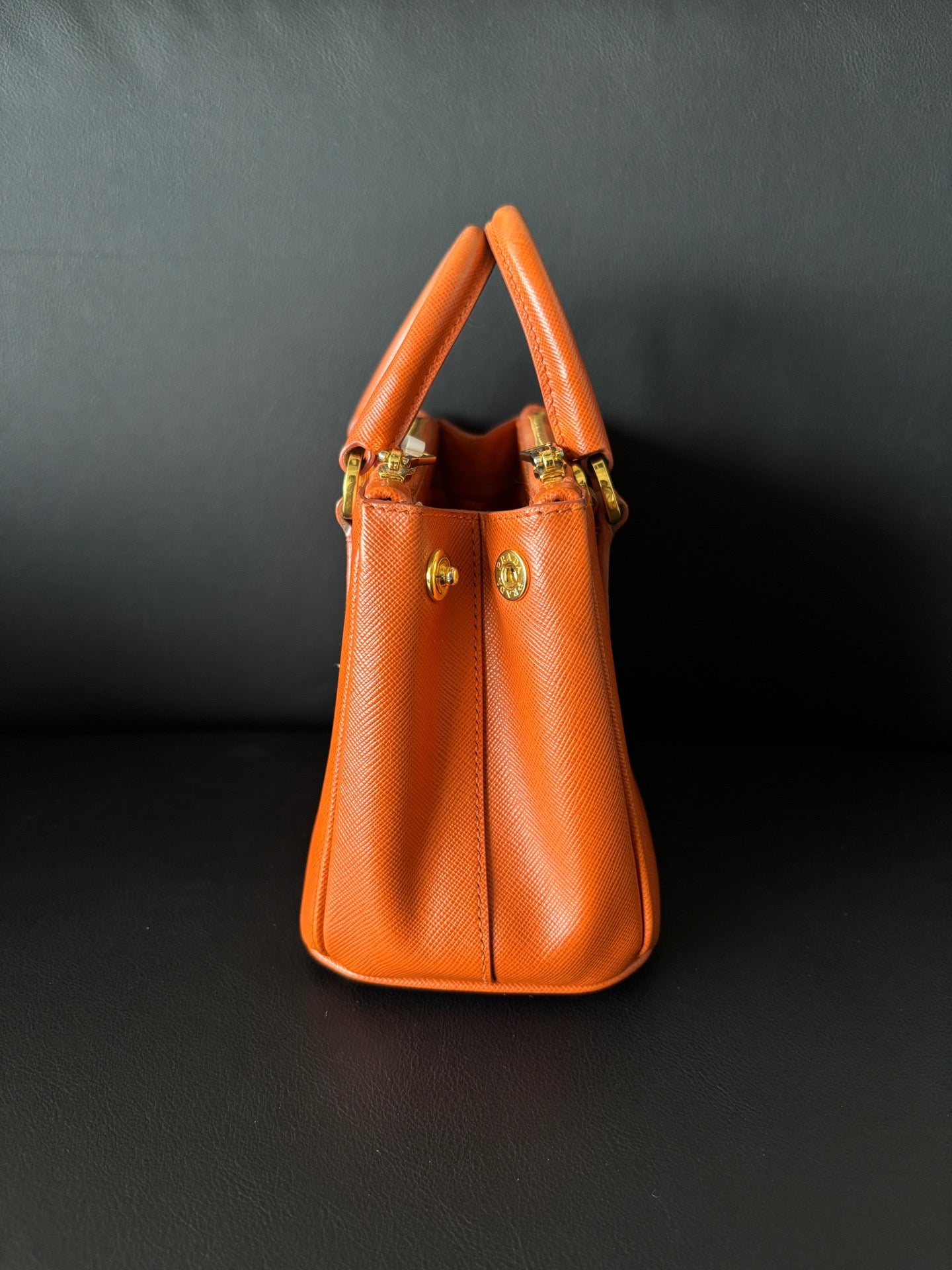 Prada - Galleria - Leather - Orange - (mini)