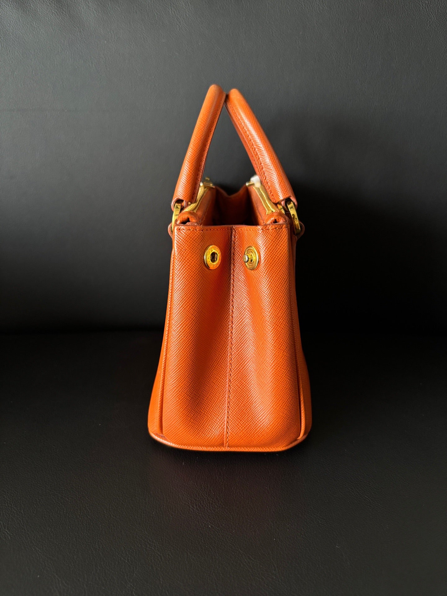Prada - Galleria - Leather - Orange - (mini)