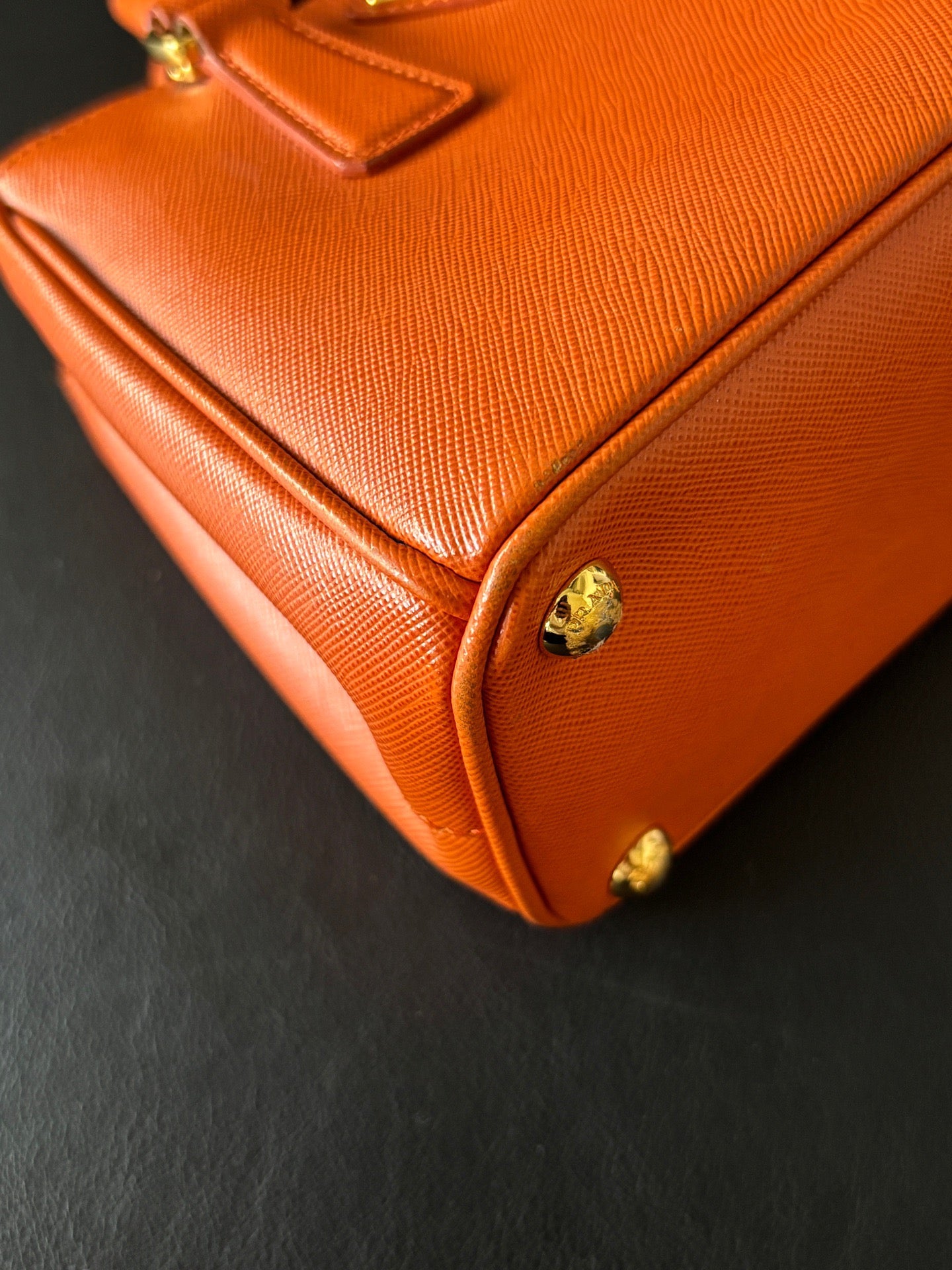 Prada - Galleria - Leather - Orange - (mini)