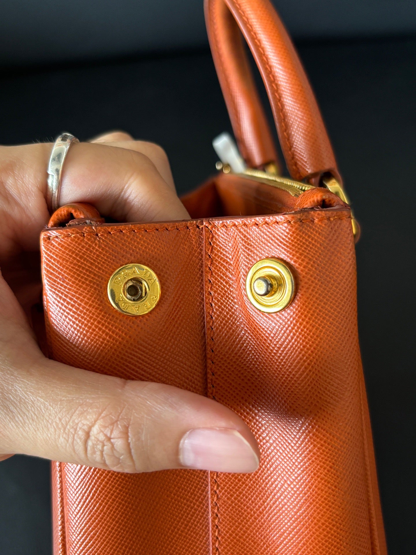 Prada - Galleria - Leather - Orange - (mini)
