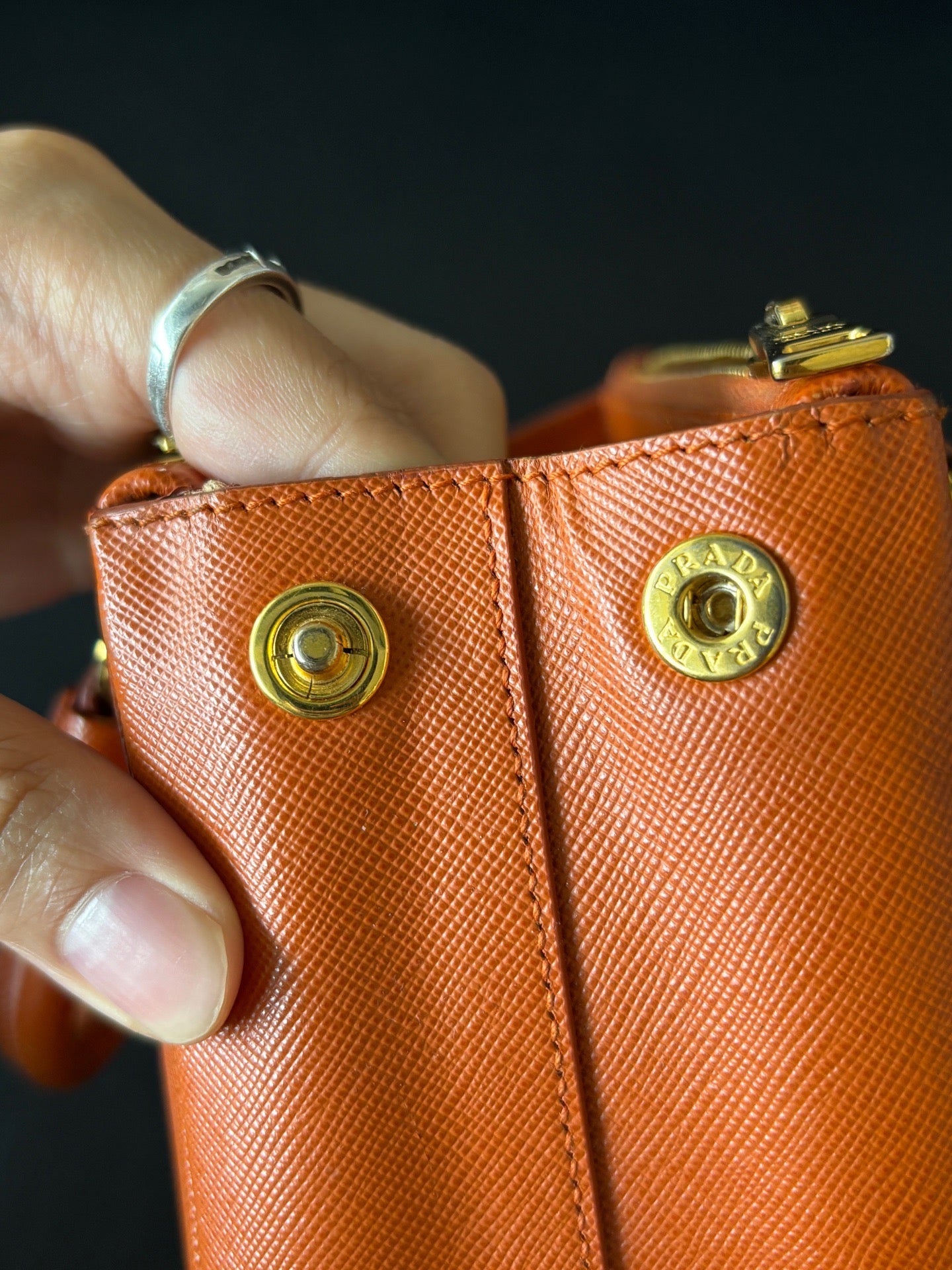 Prada - Galleria - Leather - Orange - (mini)