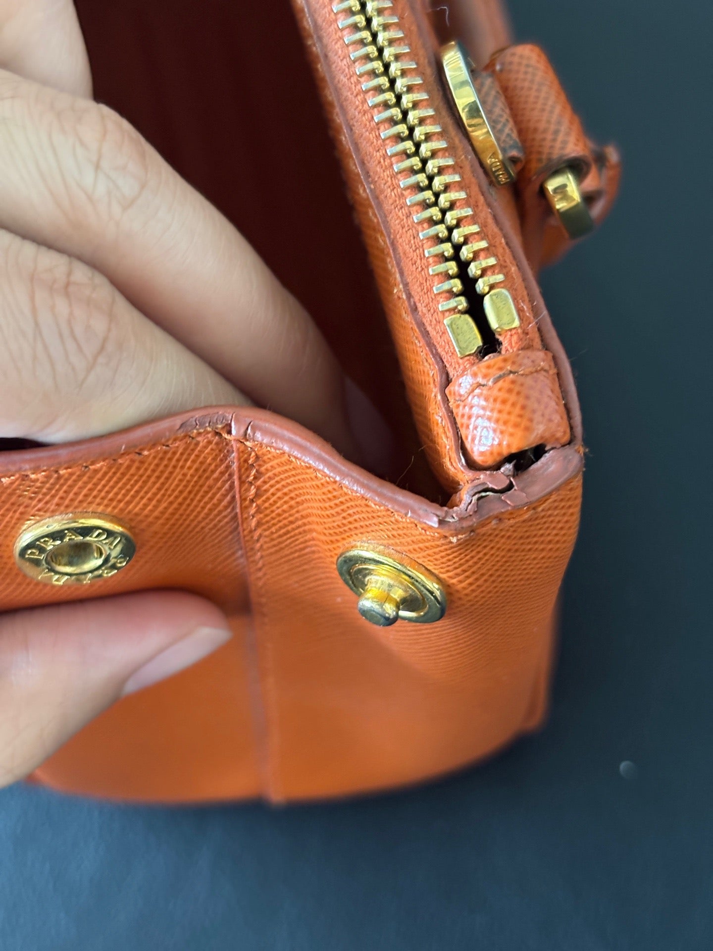 Prada - Galleria - Leather - Orange - (mini)