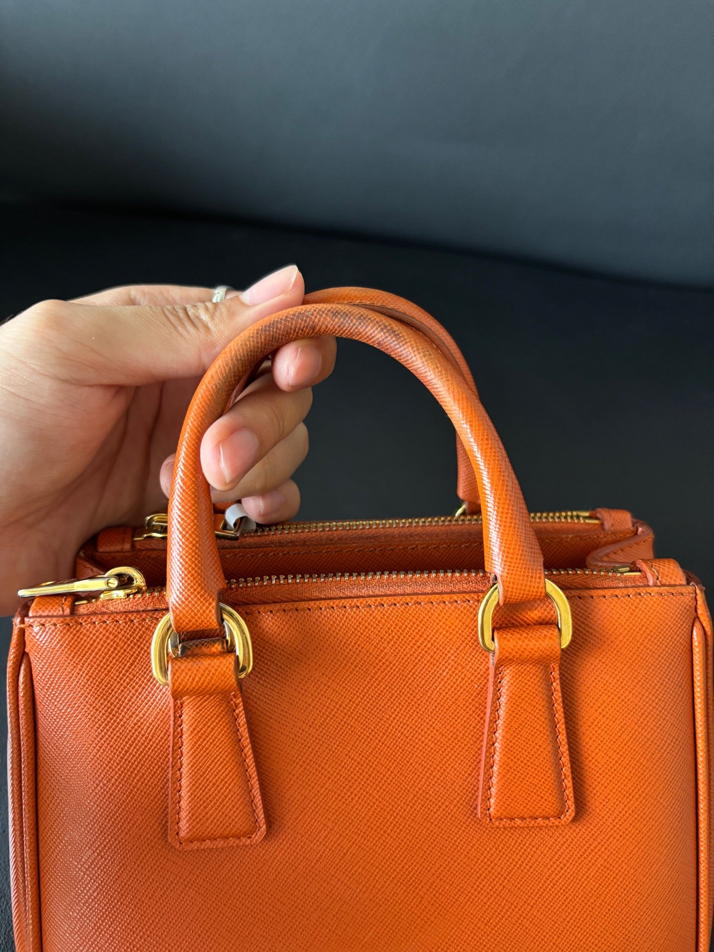 Prada - Galleria - Leather - Orange - (mini)