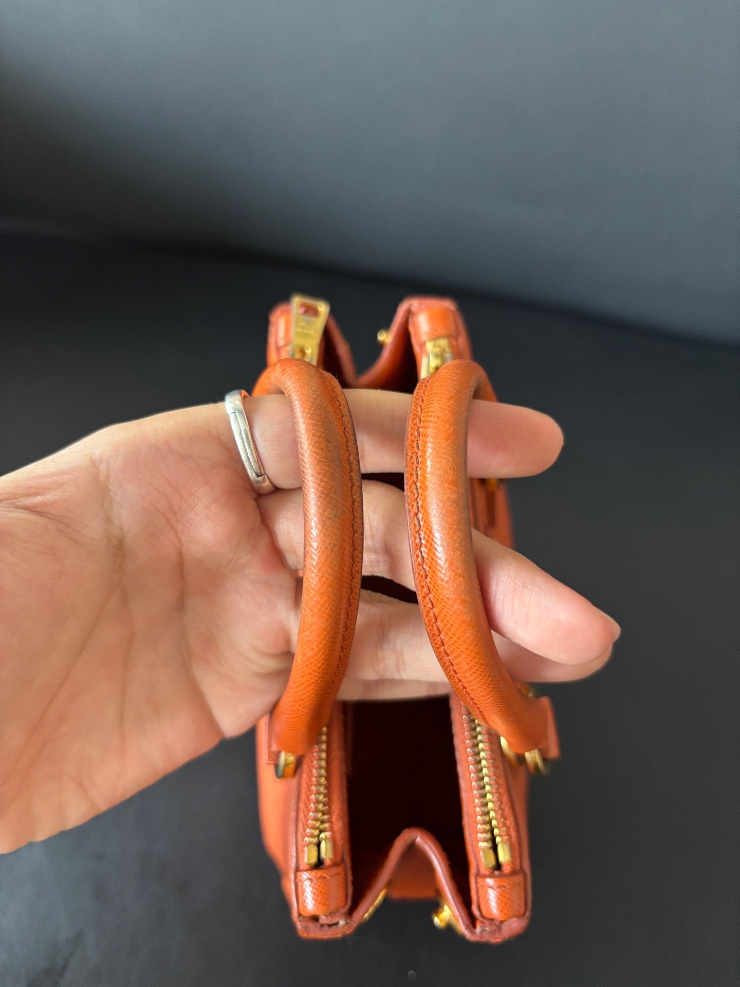 Prada - Galleria - Leather - Orange - (mini)