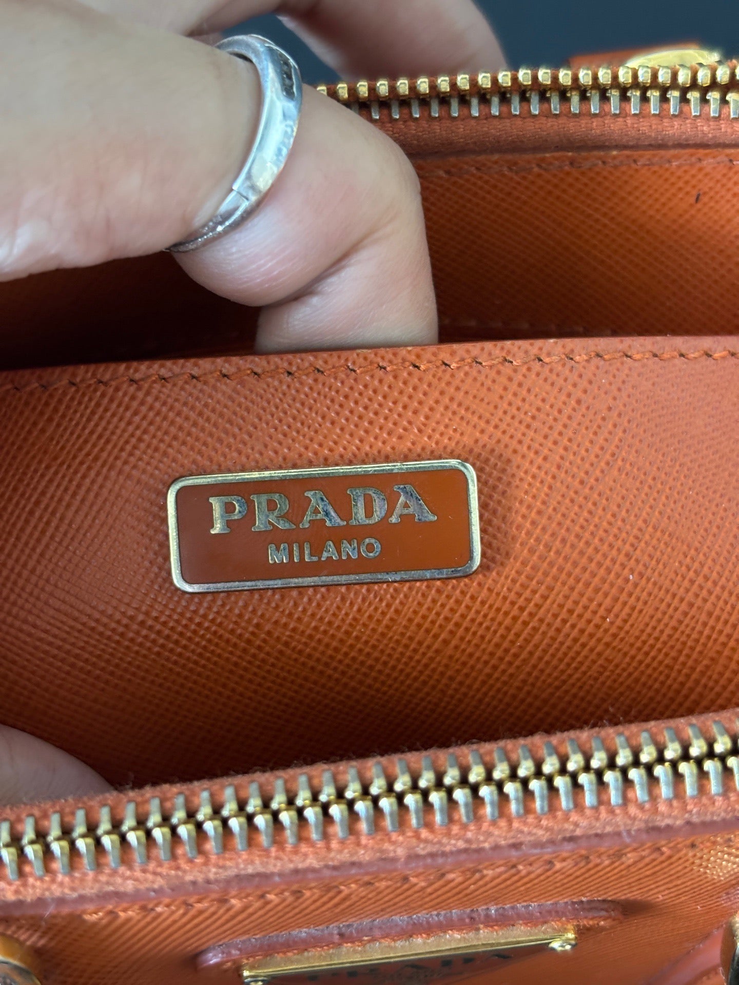 Prada - Galleria - Leather - Orange - (mini)