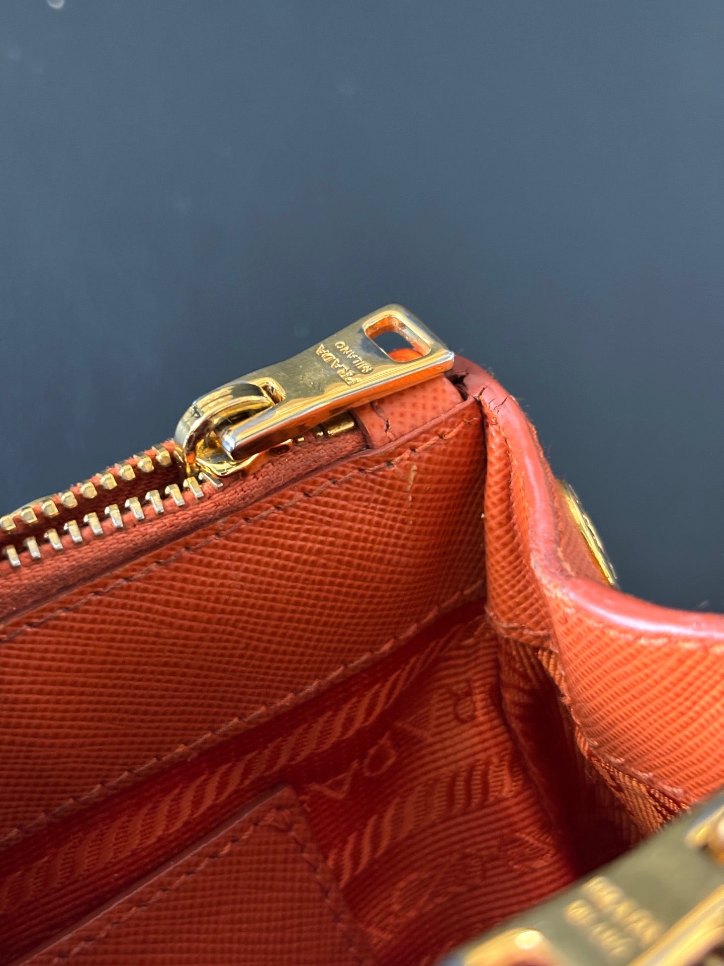 Prada - Galleria - Leather - Orange - (mini)