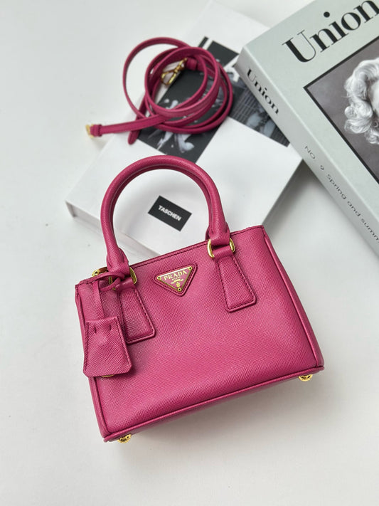 Prada - Galleria - Leather - Pink - (mini)
