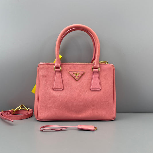 Prada - Galleria - Leather - Pink - (Small)